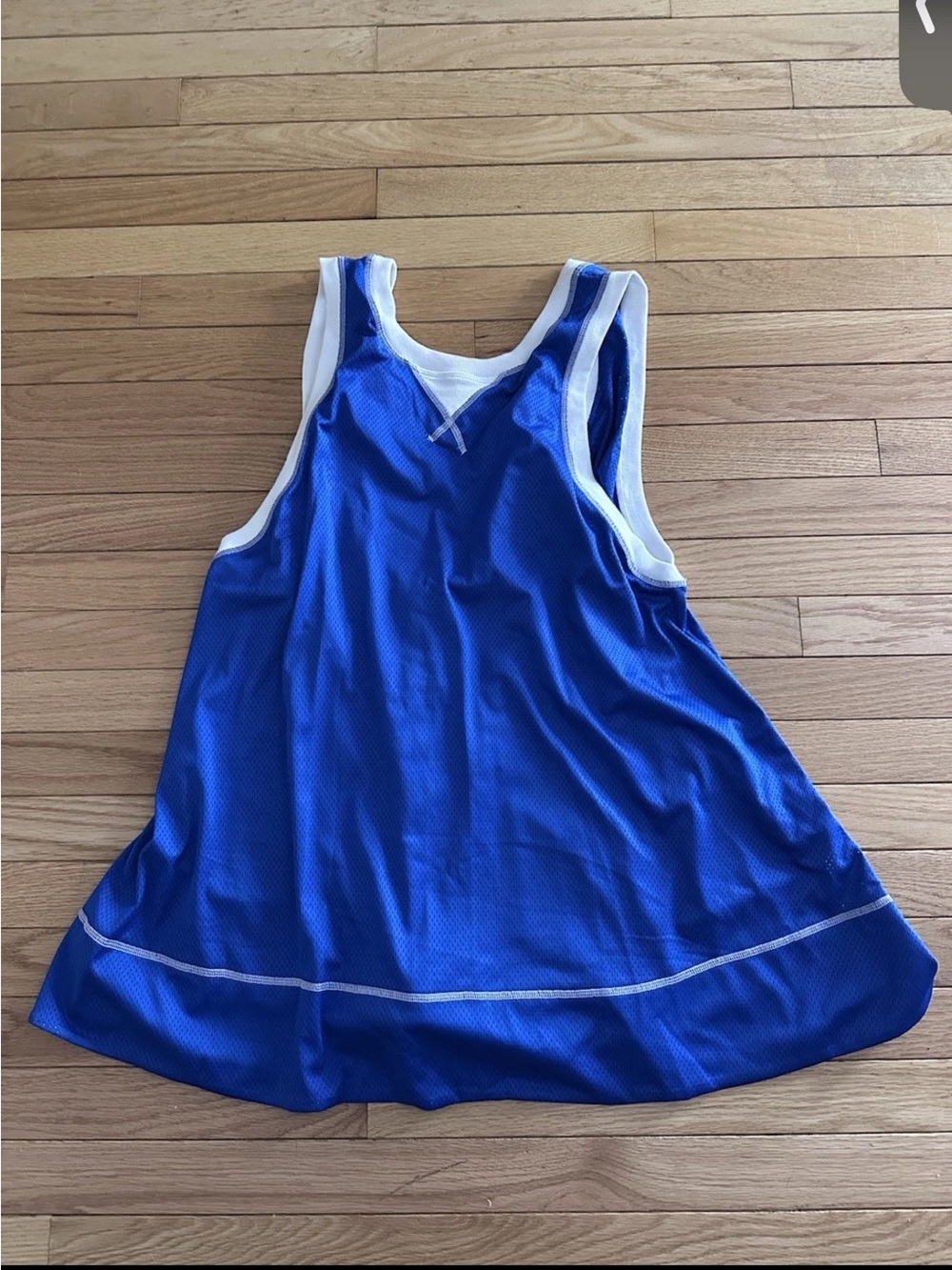 Free People Royal Blue and White Athletic Tank Jumpsuit